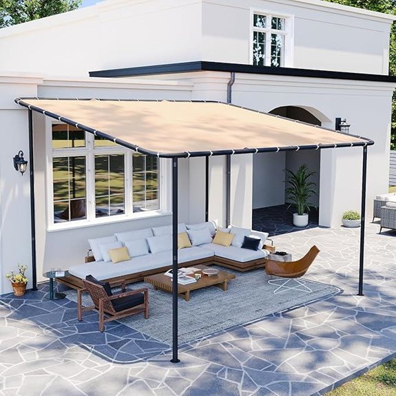 5 Best Pergolas for Decks in 2026 4 10x12 khaki pergola gazebo