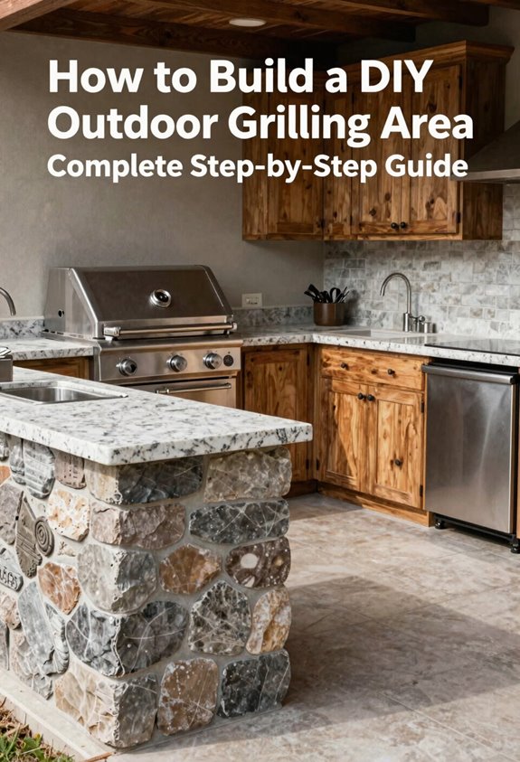 How to Build a DIY Outdoor Grilling Area Complete Step-by-Step Guide 5 16 paver layout level drain safe