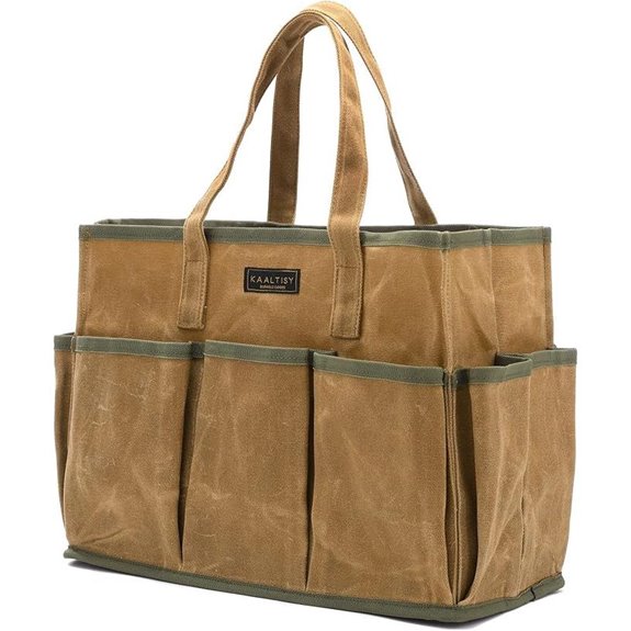 7 Best Garden Tool Bags for 2026 (Tidy & Tough) 2 16oz waxed tote bag with pockets