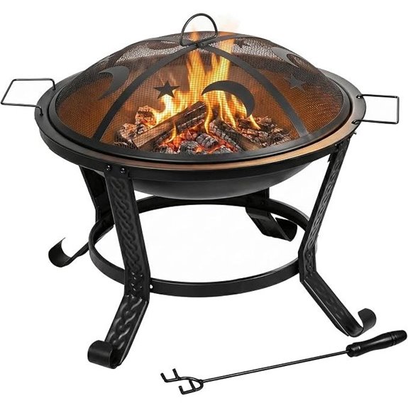 10 Best Affordable Fire Pits for 2026 (Budget-Friendly Warmth) 6 22 inch steel fire pit accessories