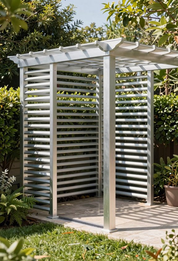 The 5 Best Louvered Pergolas for Your Outdoor Space 2 aluminum louvered pergola with drainage