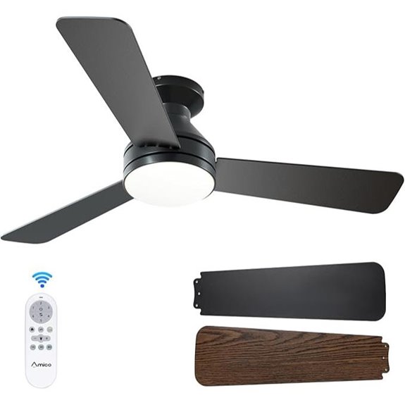 10 Best Outdoor Ceiling Fans With Lighting for 2026 8 amico 42 low profile fan