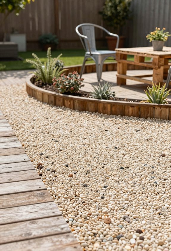 10 Backyard Ideas on a Budget That Transform Your Space 3 angular crushed gravel patio setup guidance