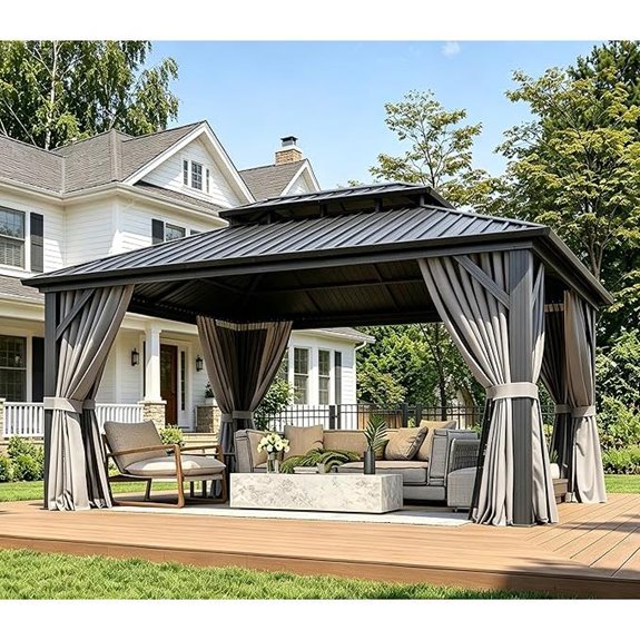 14 Best Gazebos for High Winds in 2026 9 aoxun 12x16ft gazebo netting