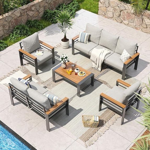 7 Best Patio Furniture Deals for 2026 (Save Big) 4 aoxun aluminum patio set