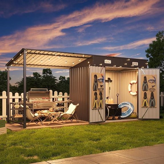5 Best Sheds for Backyard Storage in 2026 4 aoxun outdoor shed gazebo combo