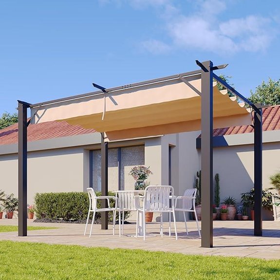 5 Best Pergolas for Decks in 2026 1 aoxun retractable pergola canopy