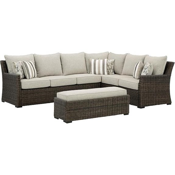 5 Best Outdoor Furniture Brands for 2026 2 ashley brook ranch outdoor sectional set