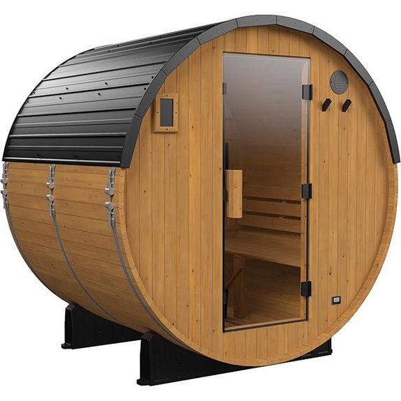 10 Best Outdoor Barrel Saunas for 2026 3 backyard cedar barrel sauna