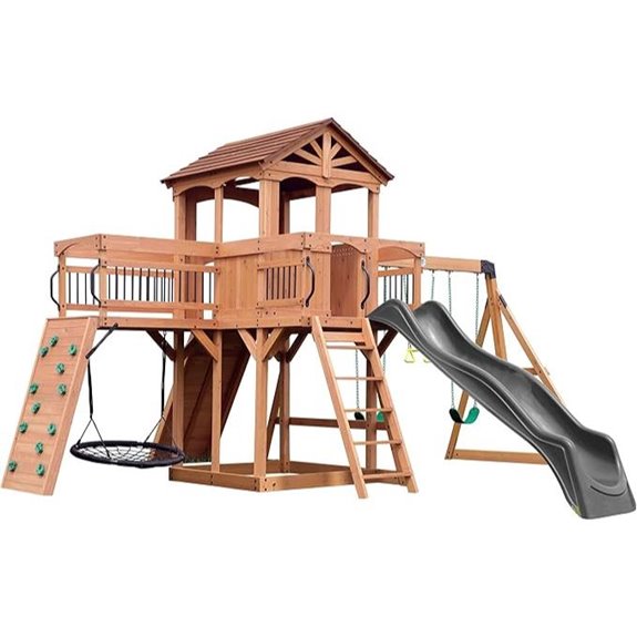 10 Best Rated Backyard Playsets for 2026 4 backyard cedar swing set