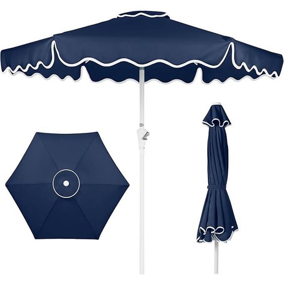 5 Best Patio Umbrella Brands for 2026 2 best choice 7 5ft navy umbrella