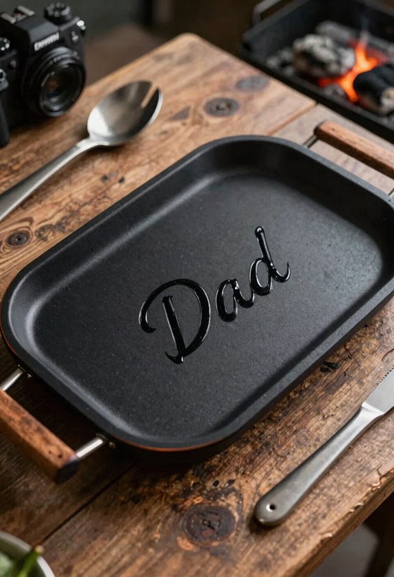 DIY Custom Grilling Plate for Daddy 5 black enamel grill grate artistry perfection