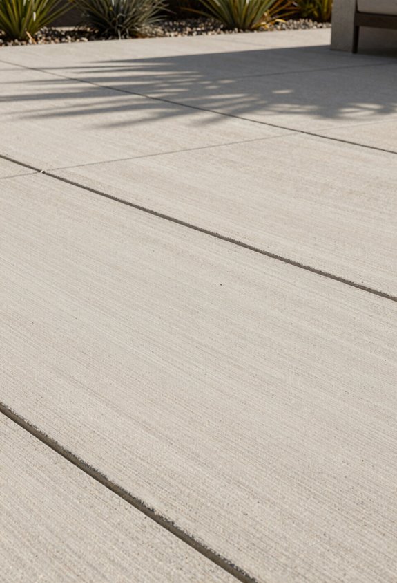 7 Concrete Patio Ideas on a Budget That Actually Look Expensive 2 broom finished budget friendly patio
