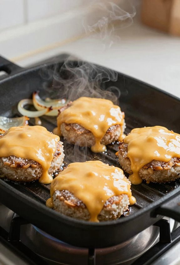 7 Steps to Grill Frozen Burgers Perfectly Every Time 7 burger patty final melt technique