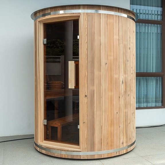 10 Best Outdoor Barrel Saunas for 2026 5 cedar barrel sauna harvia 6kw