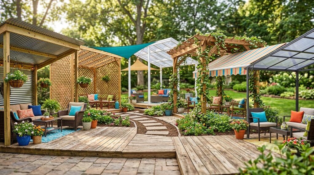 cheap covered patio ideas for backyard transformation