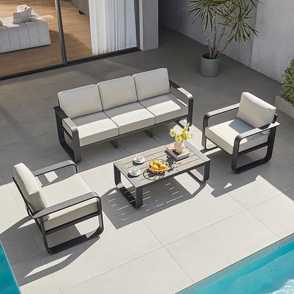 10 Best Patio Furniture Brands for 2026 8 chita 4 piece aluminum set