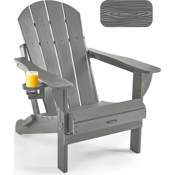 10 Best Fire Pit Chairs for 2026 (Cozy Nights Guaranteed) 10 ciokea grey folding adirondack chair