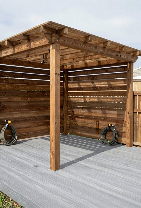 How to Build a Pergola on My Deck 4 coastal pergola low maintenance wood