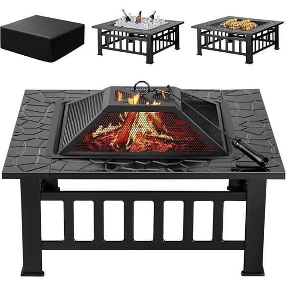 10 Best Fire Pits for Covered Patios in 2026 1 devoko 32 inch metal firepit