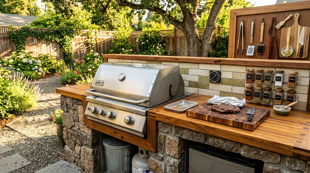 diy outdoor grilling area build guide