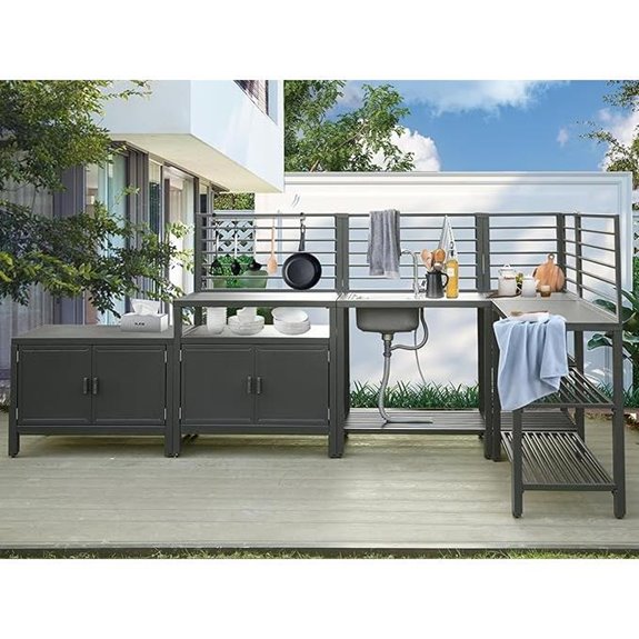 7 Best Countertops for Outdoor Kitchens in 2026 6 domi 5 piece outdoor kitchen island