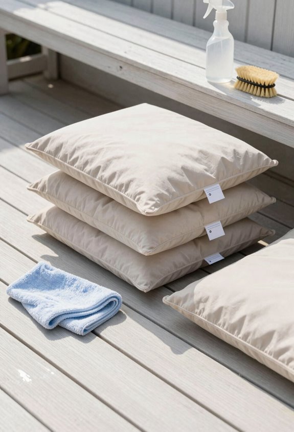 How to Do Clean Patio Cushions Step by Step 5 dry cushions dry storage rotate weekly