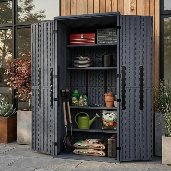 7 Best Outdoor Tool Storage Solutions for 2026 7 ehhly sage grey cabinet