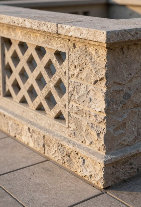 5 Lattice Alternatives Under Deck That Actually Look Good 5 faux stone deck skirting roi