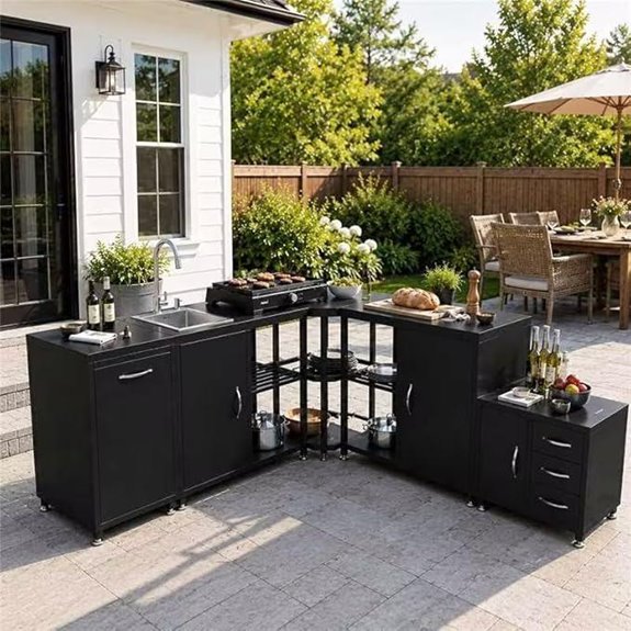 10 Best Modular Outdoor Kitchens for 2026 1 five piece outdoor kitchen island with sink