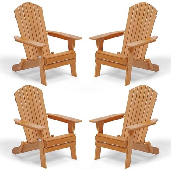 10 Best Fire Pit Chairs for 2026 (Cozy Nights Guaranteed) 5 folding wood adirondack chairs set of 4