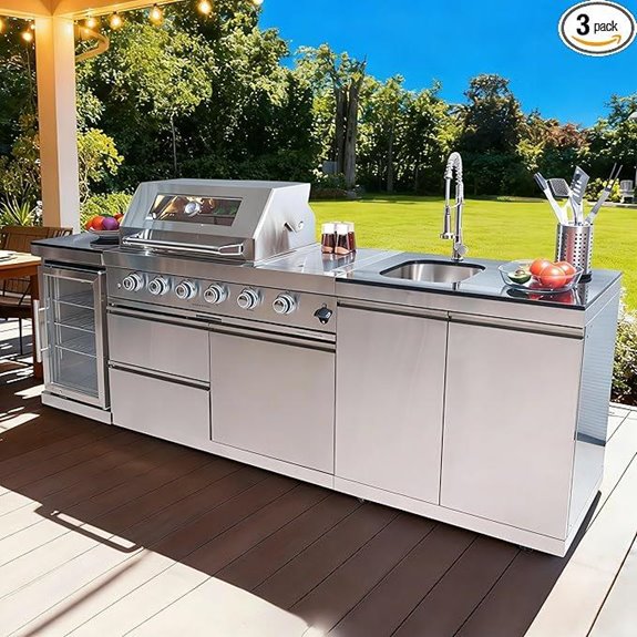 10 Best Outdoor Kitchen Appliances for 2026 6 four burner outdoor kitchen