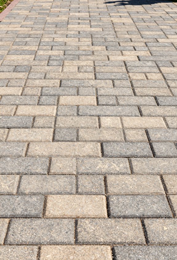 How to Design and Build a Large Paver Patio Ideas Step by Step 6 four inch horizontal two vertical spacing