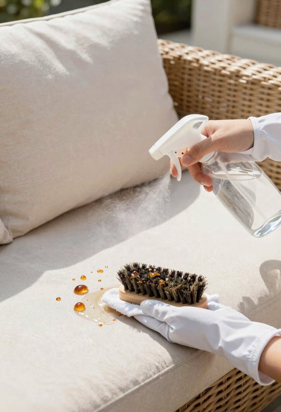 How to Do Clean Patio Cushions Step by Step 2 four told stain removal playbook