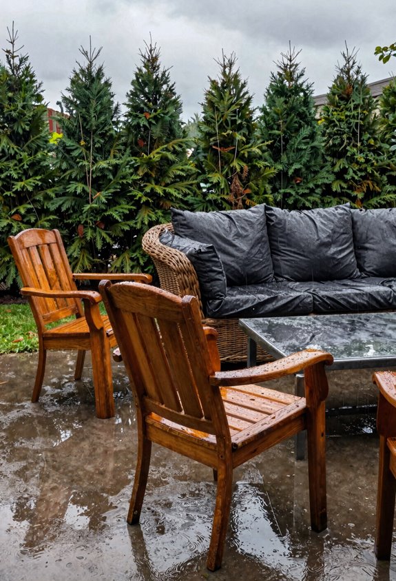 Can Outdoor Furniture Get Wet? 4 four word phrase rain ready outdoor cushion strategy