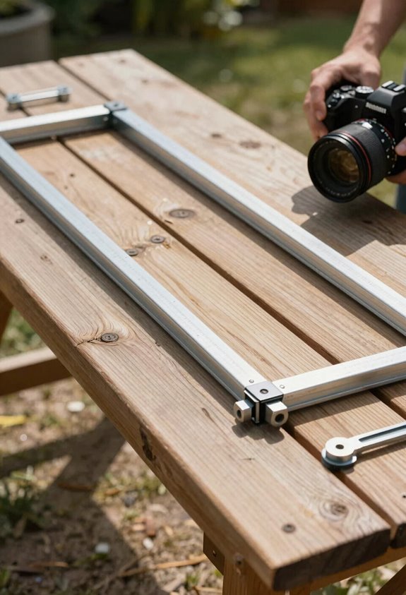 DIY Outdoor Grilling Table Plans for Building in 2 Weekends 1 frame and leg cart with casters