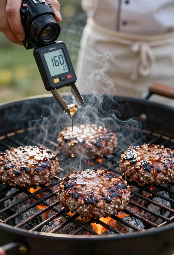 7 Steps to Grill Frozen Burgers Perfectly Every Time 6 frozen burger internal temp milestone 160 f