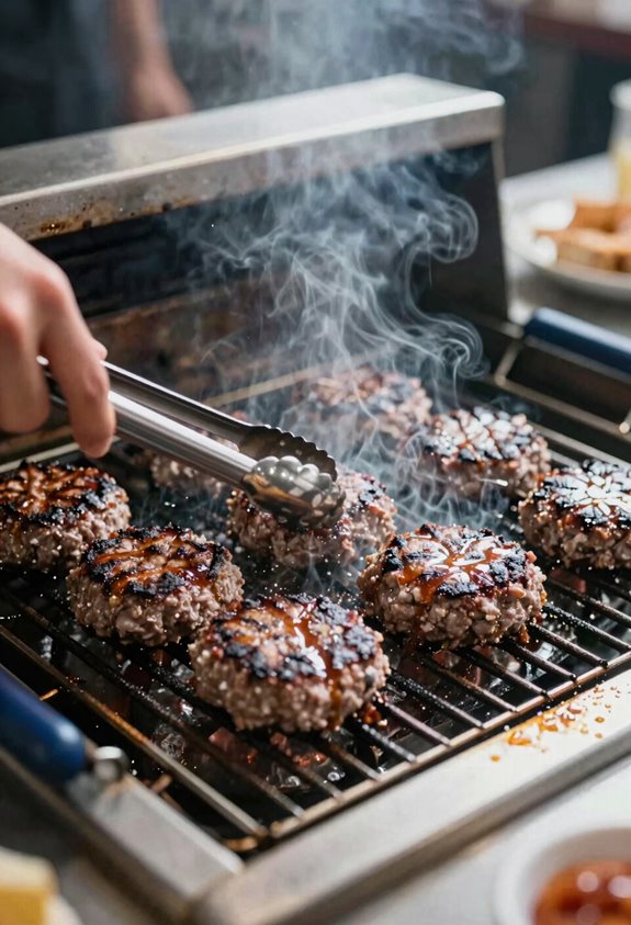 7 Steps to Grill Frozen Burgers Perfectly Every Time 2 frozen burgers no thaw sear temp
