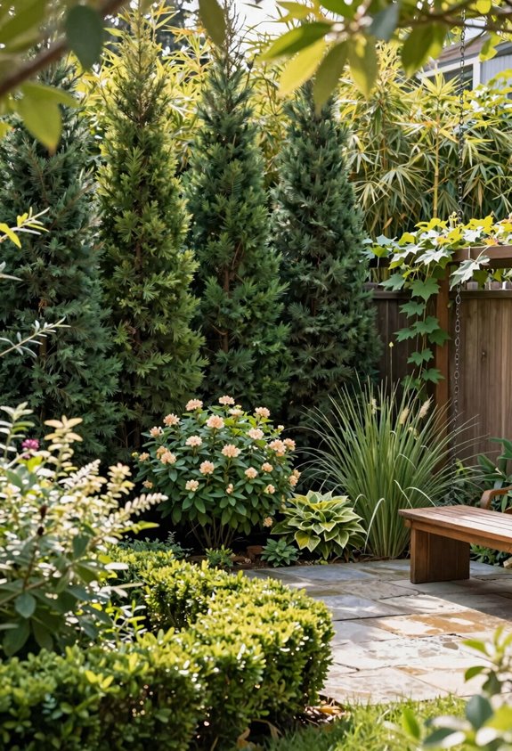7 Backyard Landscape Privacy Ideas That Actually Work 1 full screening vs softened privacy costs