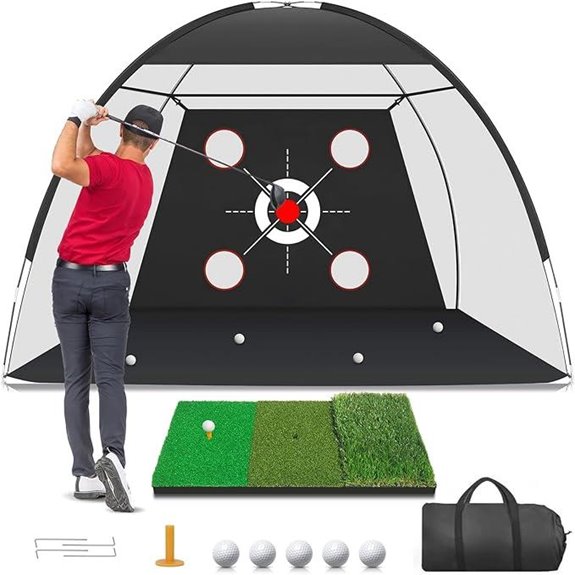7 Best Golf Nets for Backyard Practice in 2026 1 golf net with practice mat targets