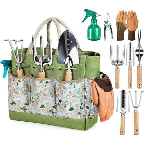 7 Best Garden Tool Bags for 2026 (Tidy & Tough) 4 grenebo heavy duty garden tool set