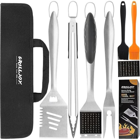 5 Best BBQ Tool Sets With Cases for 2026 2 grilljoy 8 piece bbq set