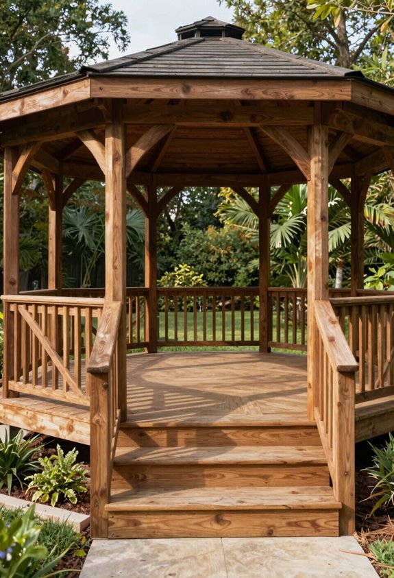 Can You Put a Gazebo on a Deck? 3 ground level vs floating deck reinforcement