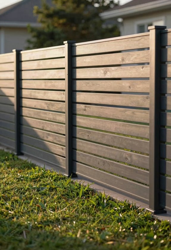 7 Best Cheap Fence Ideas for Backyard Privacy 4 horizontal slats maximize efficiency and privacy