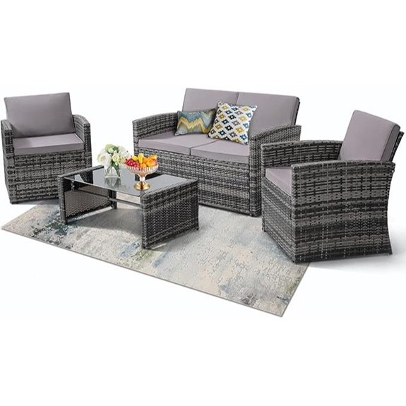 7 Best Patio Furniture Deals for 2026 (Save Big) 2 krofem wicker patio set