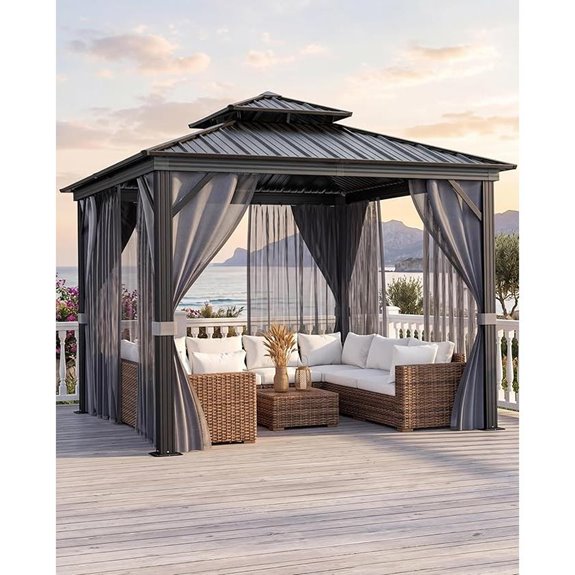 14 Best Gazebos for High Winds in 2026 4 kybolt 10x10 ft gazebo