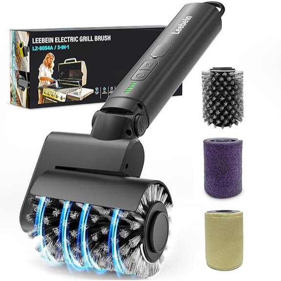 10 Best BBQ Cleaning Tools for 2026 7 leebein grill brush with three heads