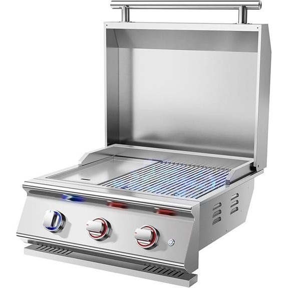 15 Best Built-In Griddles for Outdoor Kitchens in 2026 7 livory 26 in built in grill
