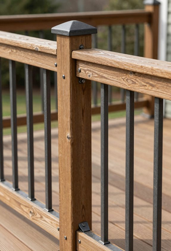 10 Cheap Deck Railing Ideas That Save Money Without Sacrificing Safety 3 metal baluster kit saves time money