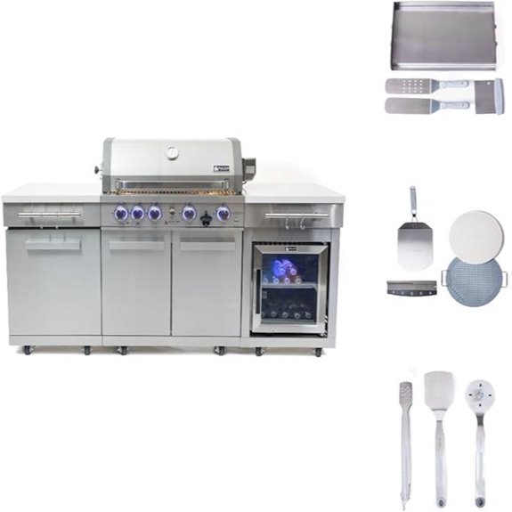 10 Best Rated Outdoor Kitchen Appliances for 2026 2 mont alpi 70 stainless island